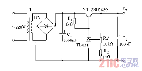 tl431可调稳压电路图图片