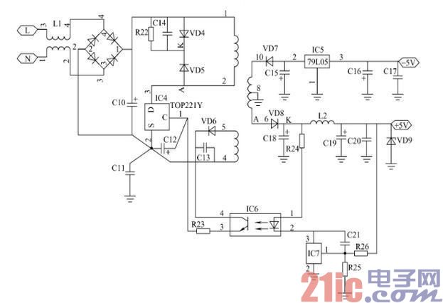 固定式和开关式混合稳压电源电子电路图.jpg