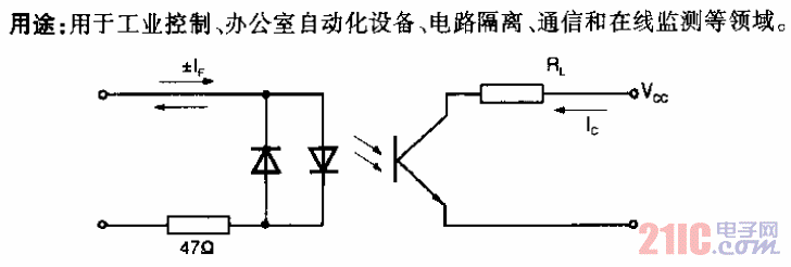 SHF628型5.3kV低电流AC输入光耦合电路.gif