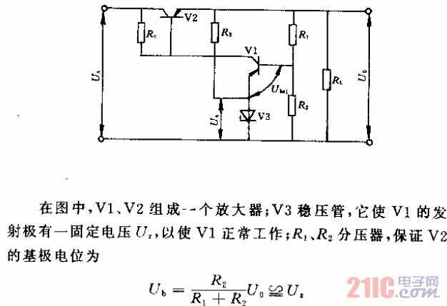 机电控制具有简单控制电路的稳压电源电路.gif